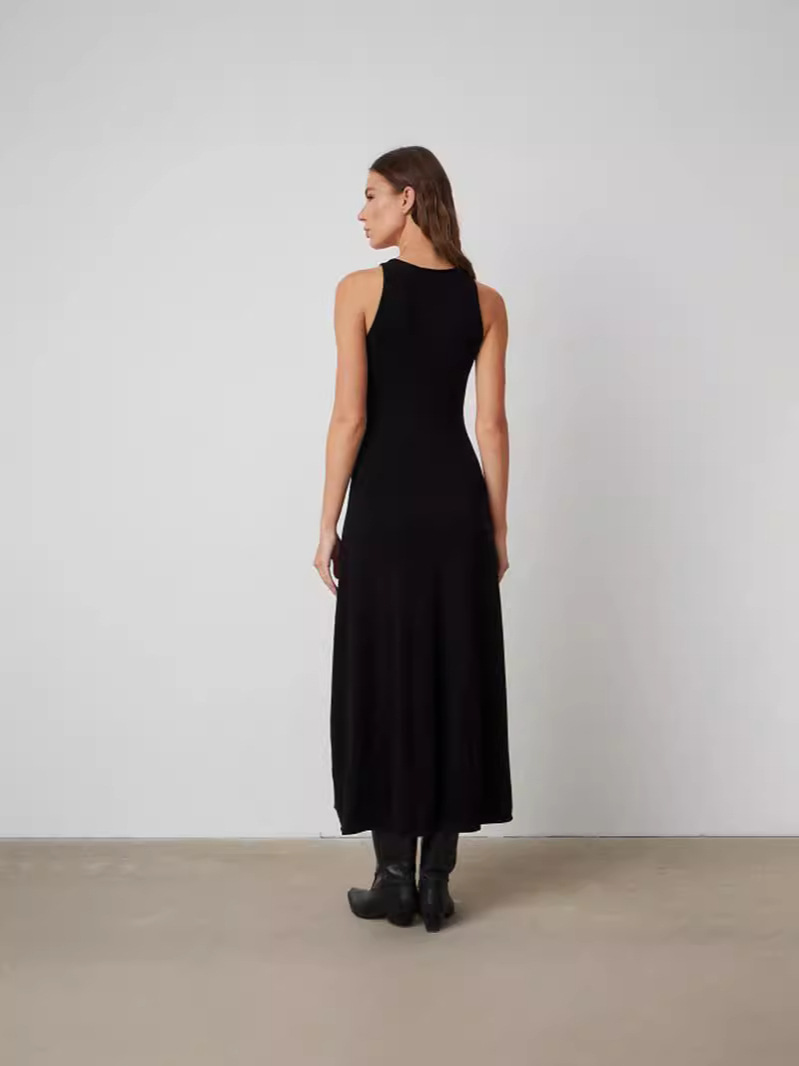 Womens A-Line Maxi Dress Black |  Dresses Clothing Black