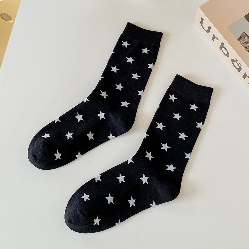 Womens Butterfly Socks Black |  Lingerie Clothing Black