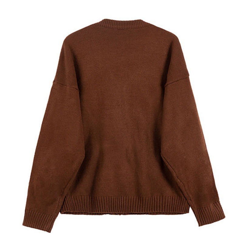 Womens Button-Detailed Merino Sweater Dark Brown |  Sweaters & Knits Clothing Dark Brown