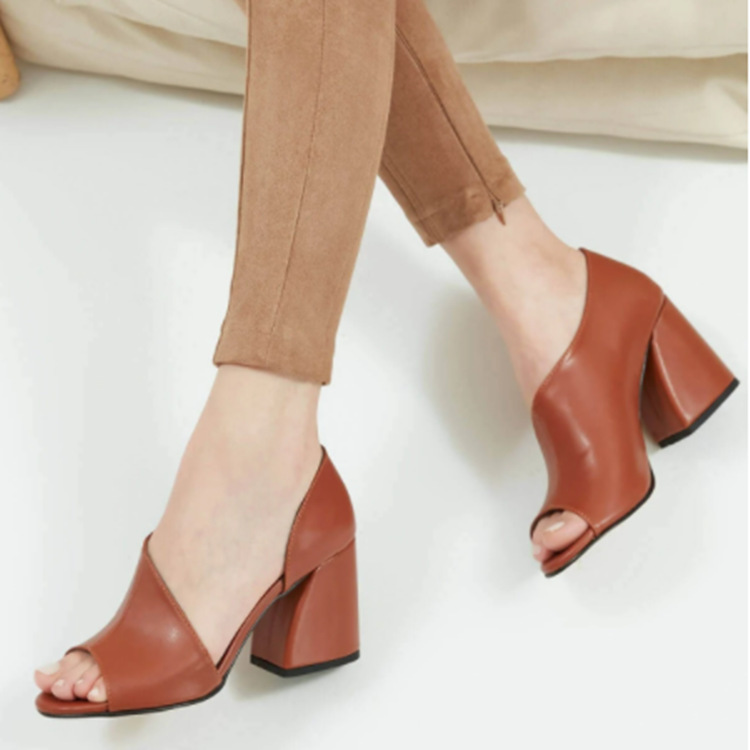 Womens Classic Leather Mules Taupe |  Heels Heels Heels