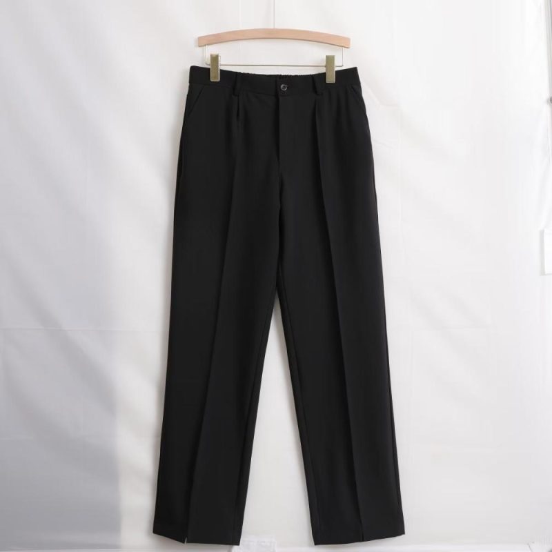 Womens Cropped Tapered Trousers Black |  Pants Clothing Black