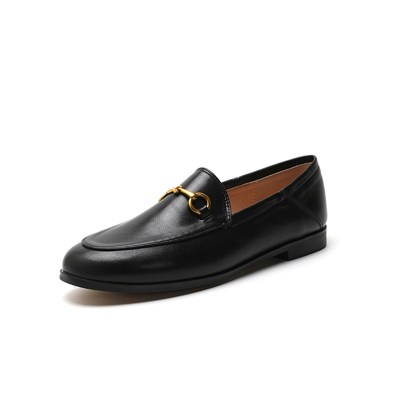 Womens Equestrian Buckle Loafers Black |  Loafers & Flats Loafers & Flats Black