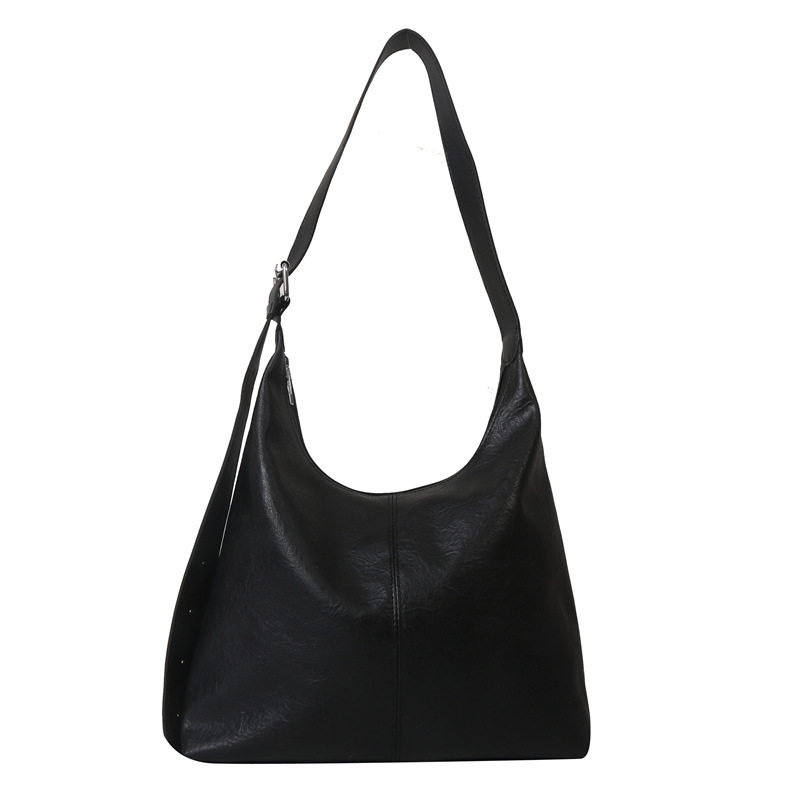 Womens Large Leather Tote Black |  Totes Bags Black