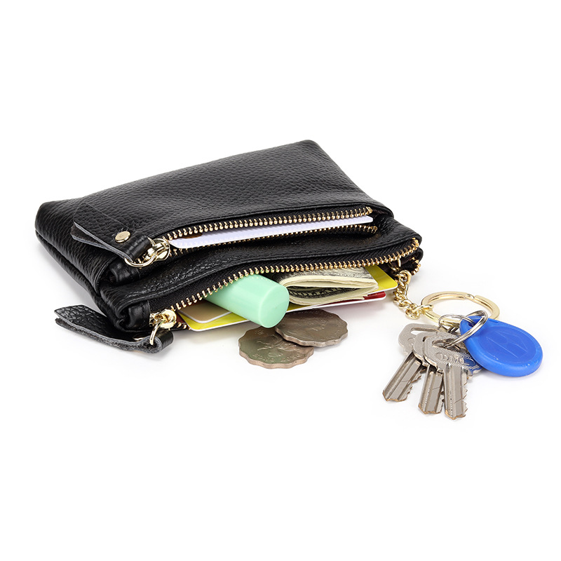 Womens Leather Card Wallet Black |  Wallets Bags Black