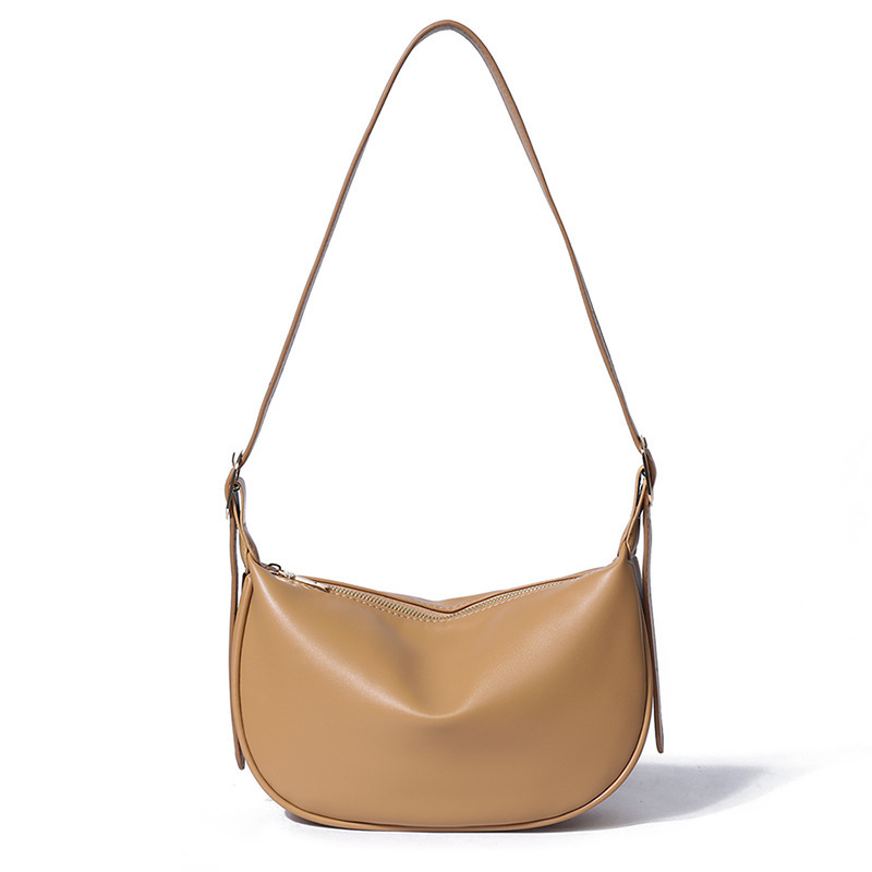 Womens Leather Shoulder Bag Beige |  Shoulder Bags Bags Beige