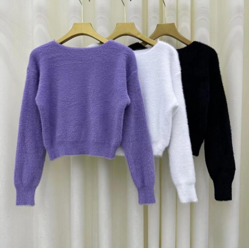 Womens Mock-Neck Sweater Purple |  Sweaters & Knits Clothing Purple