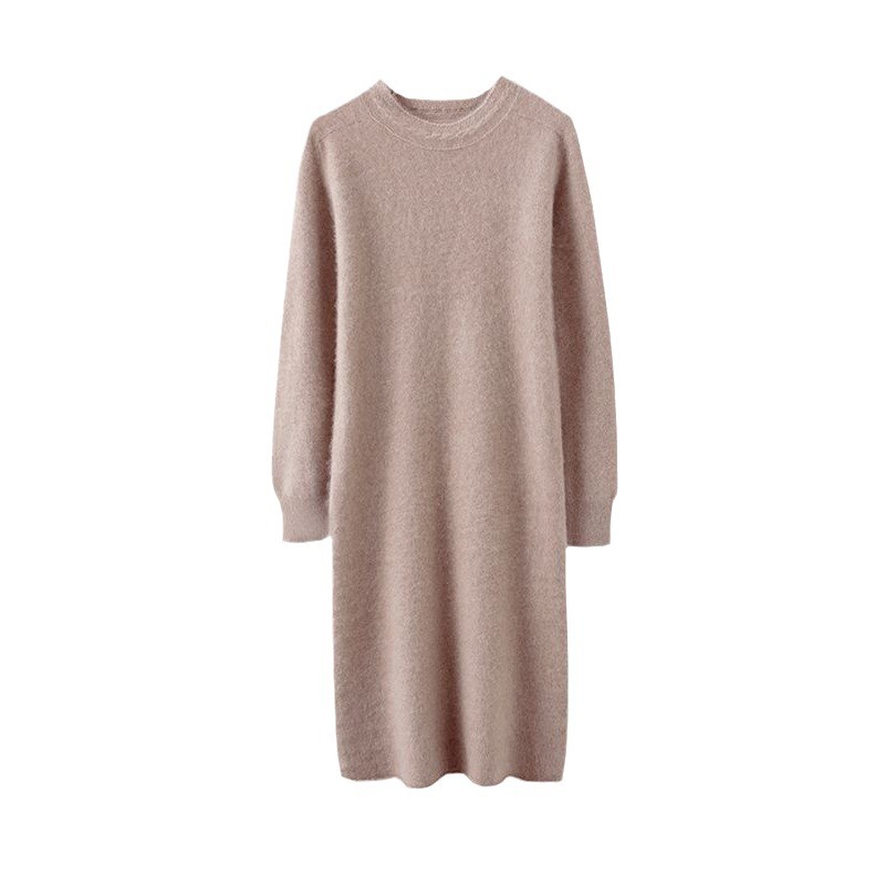 Womens Oversized Knit Midi Dress Mole |  Sweaters & Knits Clothing Dresses