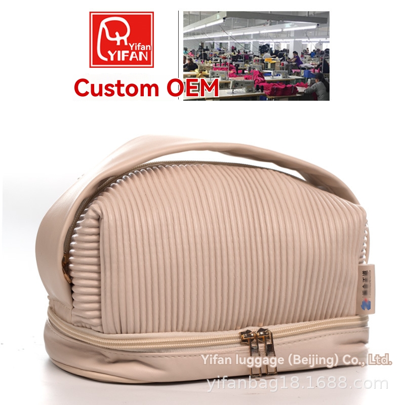 Womens Pleated Leather Clutch Bag Beige |  Shoulder Bags Bags Beige