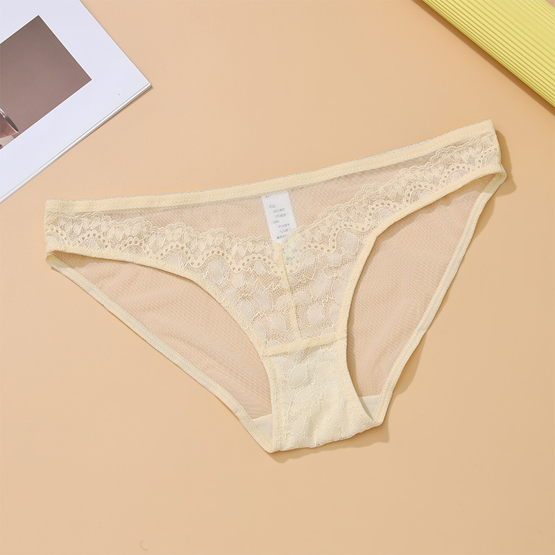 Womens Poppy Lace Briefs Ivory |  Lingerie Clothing Ivory