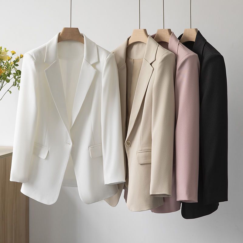 Womens Relaxed Cut-Away Tailored Blazer White |  Outerwear Blazers & Vests Blazers & Vests