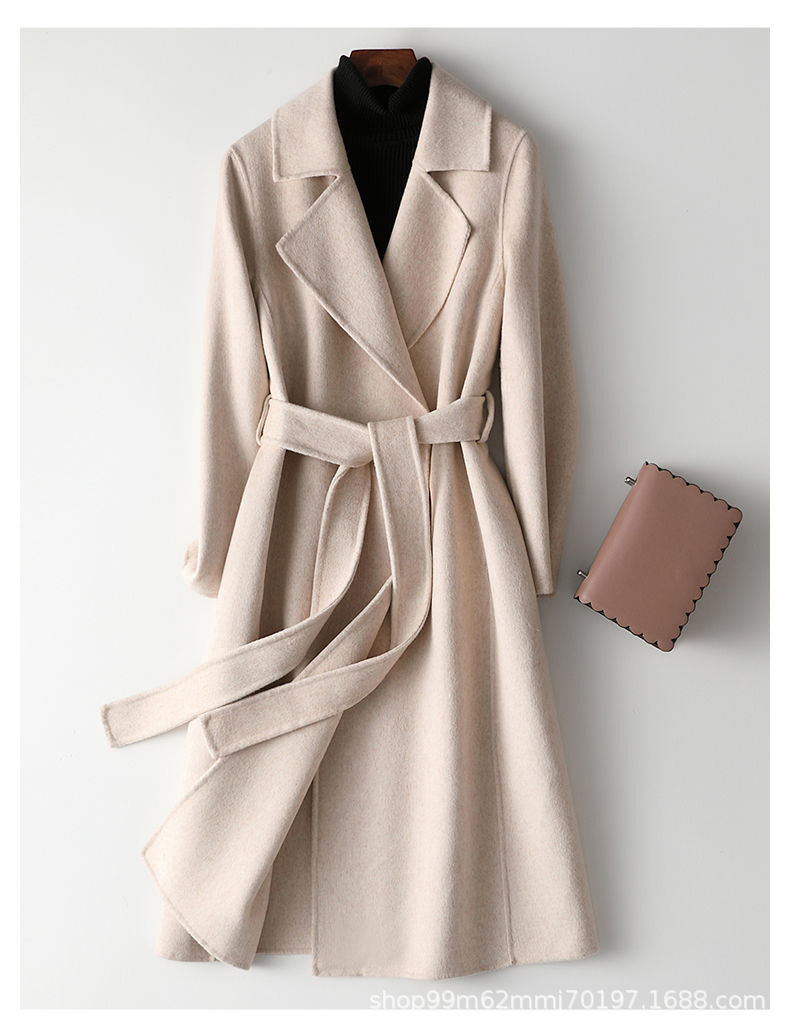 Womens Short Belted Coat Beige |  Outerwear Clothing Beige