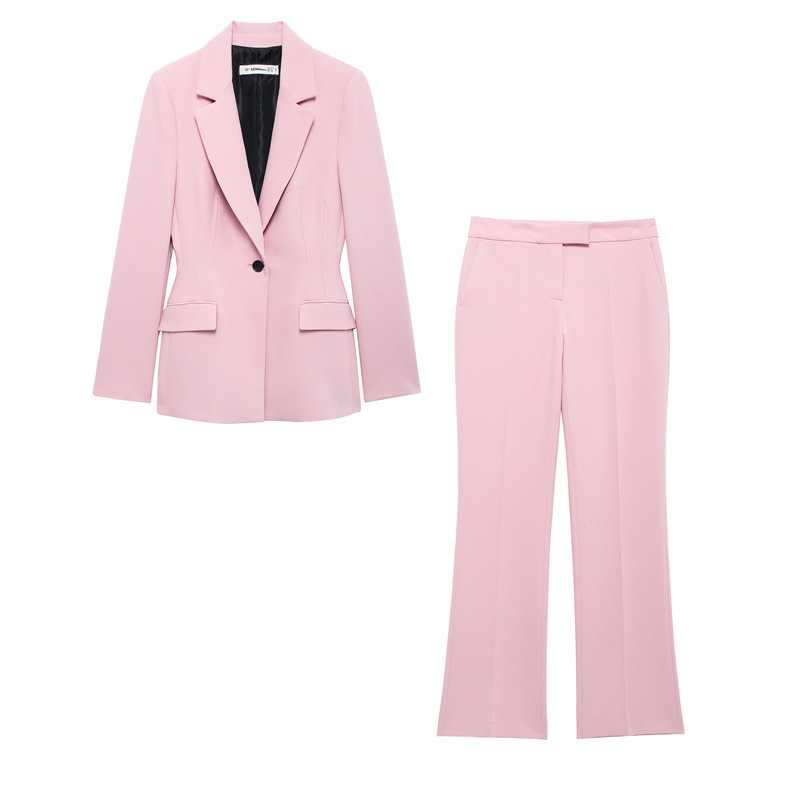 Womens Single-Breasted Blazer Light Pink |  Blazers & Vests Clothing Blazers & Vests