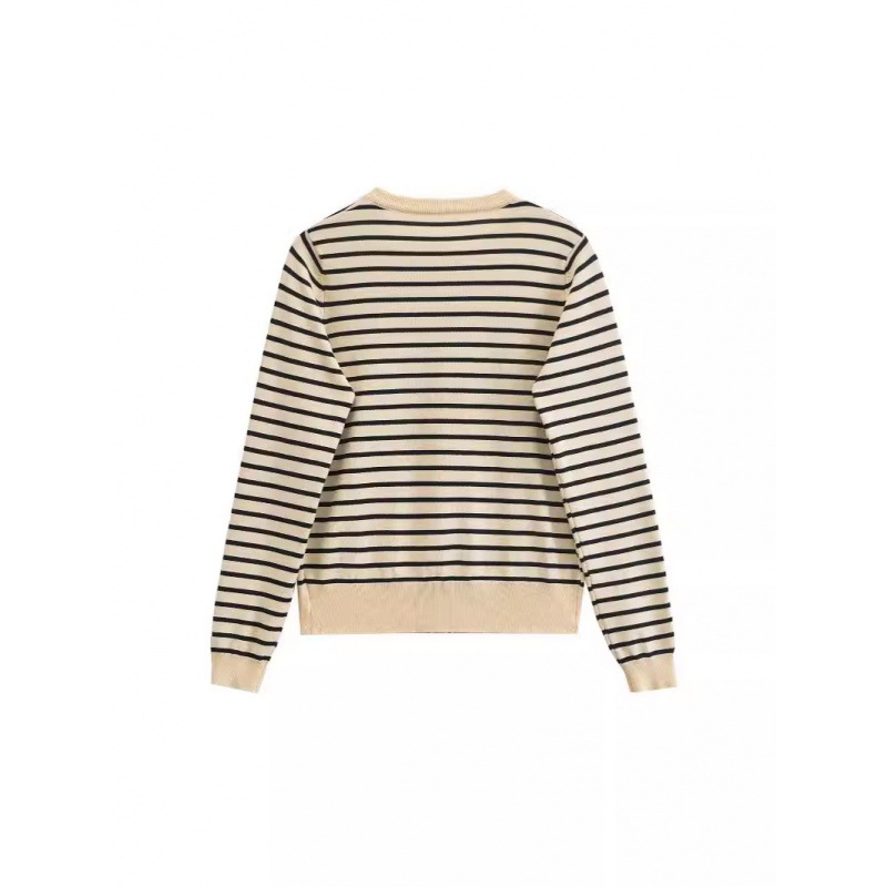 Womens Striped Sweater Navy/White |  Sweaters & Knits Clothing Navy/White