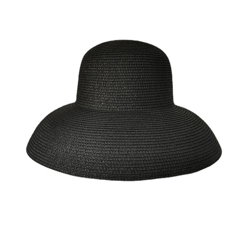 Womens Wide Brim Straw Hat Black |  Hats Accessories Black