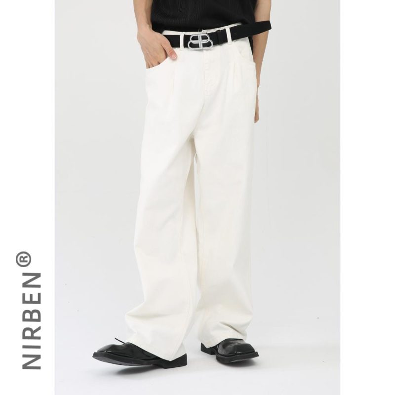 Womens Wide Tailored Trousers White |  Pants Clothing Pants