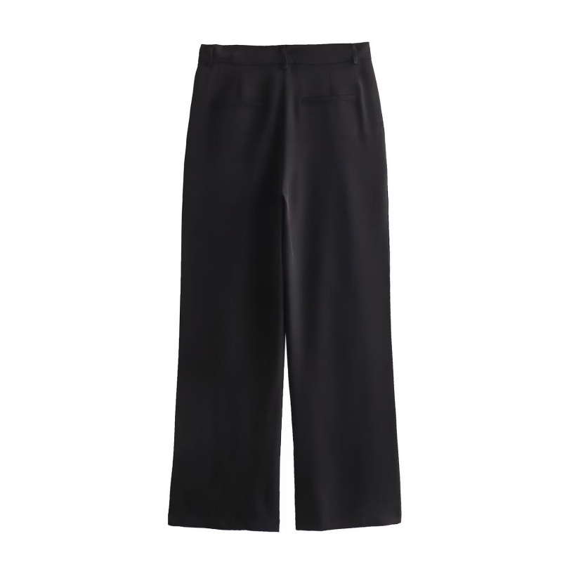 Womens Wide Trousers Black |  Pants Clothing Black