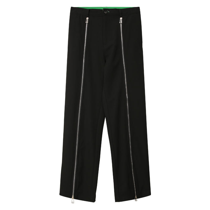 Womens Zipper-Detailed Trousers Black |  Sets & Suits Clothing Black