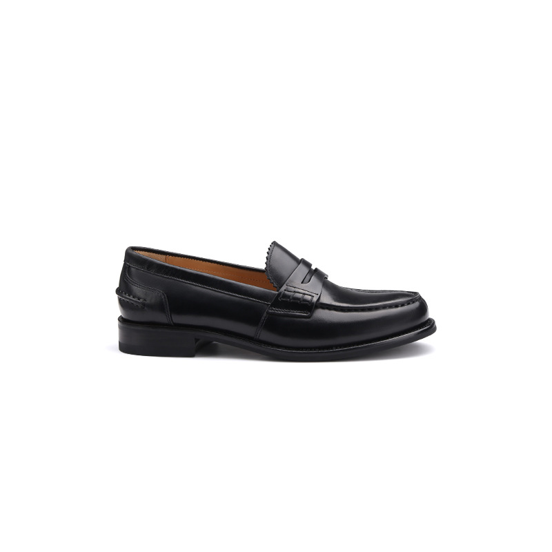 Womens Leather Penny Loafers Black |  Loafers & Flats Loafers & Flats Black