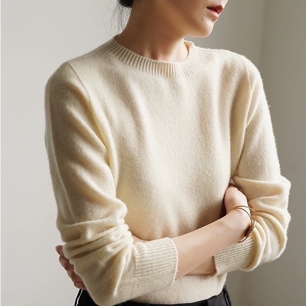 Womens Relaxed Fit Knitted Sweater White |  Sweaters & Knits Clothing Sweaters & Knits